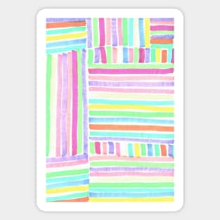 Neon Pastel Stripes Sticker